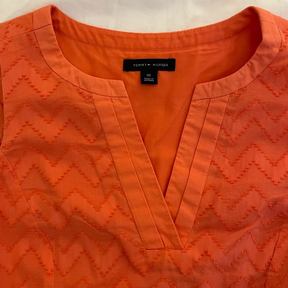 Orange Tommy Hilfiger dress, size 00